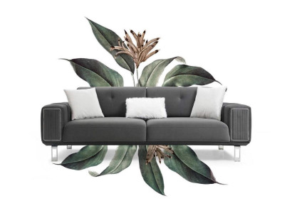 Luxury Sofa Design Three Seater Modern Couch Gray Couches Furniture Upholstery Loft new