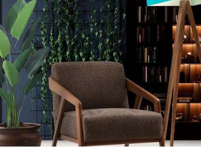 Armchair Seater Living room 1 Seat Fabric Polyester Style Modern Design Luxury new