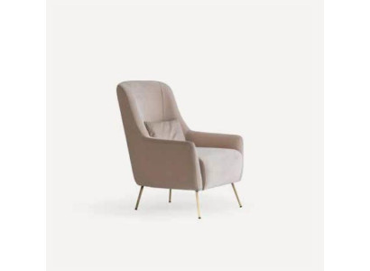 Armchair Single Seater Luxury 1 Seater Padded Fabric Modern Design Textile