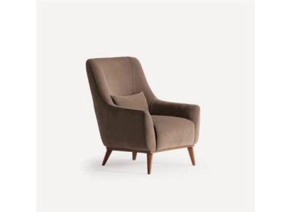 Armchair Single Seater Luxury 1 Seater Padded Fabric Modern Design Textile