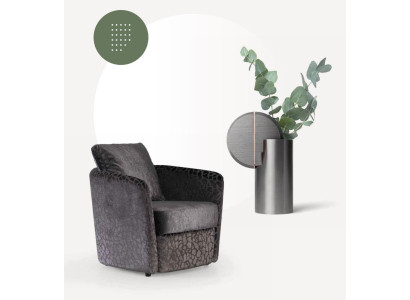 Armchair Single Seater Luxury 1 Seater Padded Fabric Modern Design Textile
