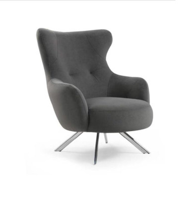 Armchair Wing Chair Luxury 1 Seater Single Seat Upholstery Seat Designer Fabric Modern