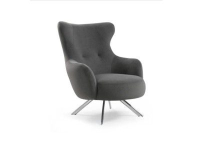 Armchair Wing Chair Luxury 1 Seater Single Seat Upholstery Seat Designer Fabric Modern