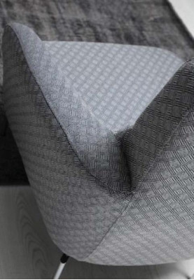 Armchair Single Seater Luxury 1 Seater Upholstery Seat Designer Textile Seat Fabric Modern