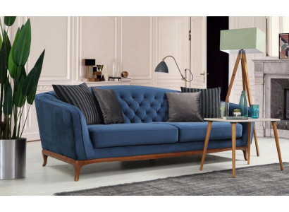 Luxury Sofa Design Three Seater Modern Couch Blue Couches Furniture Upholstery Loft new