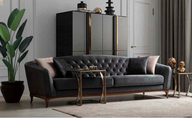 Sofa set Sofa Luxury Garniur Sofas Armchair 4+3+1 Seater Modern 3-piece set design