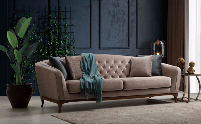 Sofa set Sofa Luxury Garniur Sofas Armchair 4+3+1 Seater Modern 3-piece set design