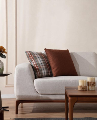 Luxury White Sofa set Sofa 3 Seater Armchair Fabric Modern Modern Set new