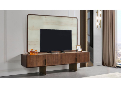 Luxurious living room set consists of TV lowboard and TV frame 2 pieces. new