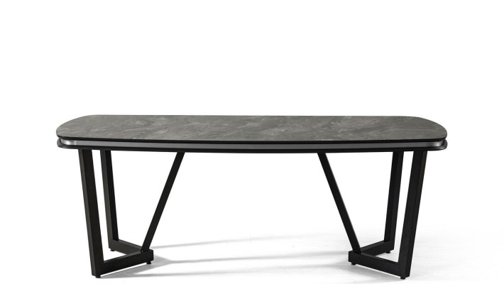 Modern Dining table Dining room Wood Dining Table Style Black Design