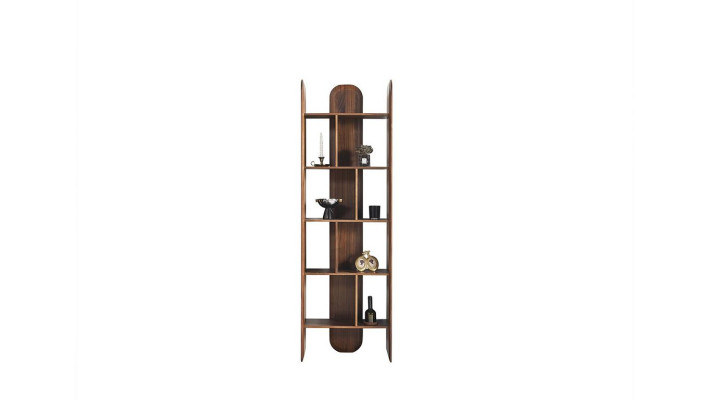 Design Bookcase Living room Cabinets Wood Brown Color new Shelves