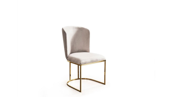 Chair Dining room chair beige kitchen chair armchair luxury modern novelty