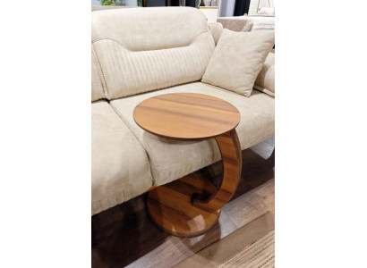 Side table made of high-quality MDF chipboard brown living room table