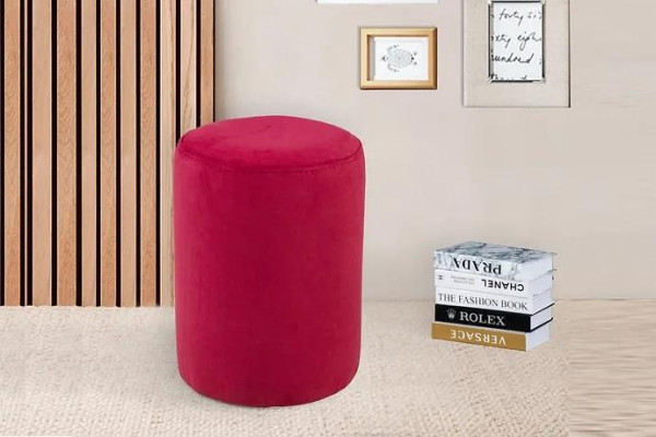 Pink Stool textile upholstery MDF chipboard frame luxury stool new