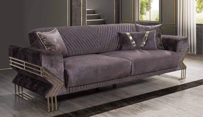 Elegant three-seater modern living room luxury couch upholstery 3 seater