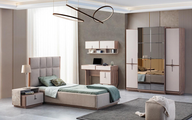 Modern Childrens room Furniture Designer Bed Desk Wall Cabinet new