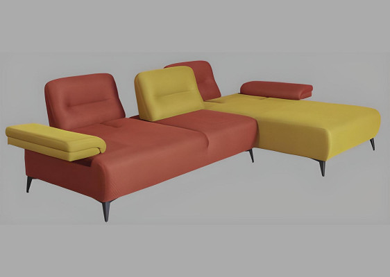 Two-tone L-shape Corner sofa Designer Living room Sofa Modern Couches