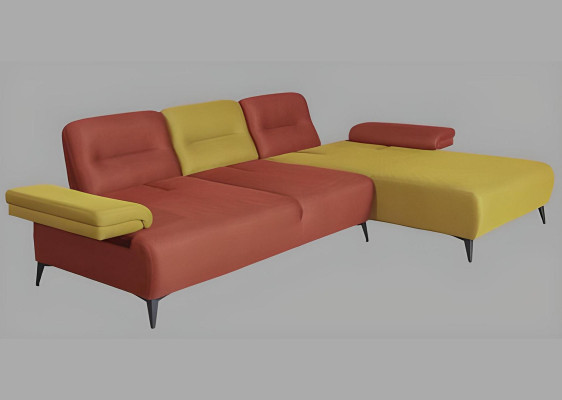 Two-tone L-shape Corner sofa Designer Living room Sofa Modern Couches