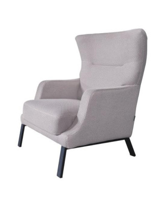 White textile armchair upholstery single-seater armrest chair living room seating furniture