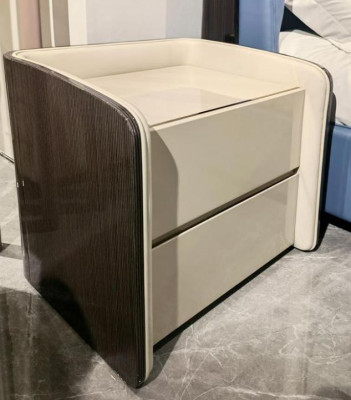 Bedroom Set Bed 2x Bedside table 3 pcs. Design Modern Luxury Beds Group new