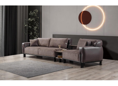 3-Seater Sofa Including Side table Comfort able Living room Couch