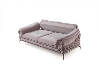 Stylish 3-Seater Living room Pink Luxury Couches Upholstery Seating Furniture new Stylish 3-Seater Living room Pink Luxury Couches Upholstery Seating Furniture new