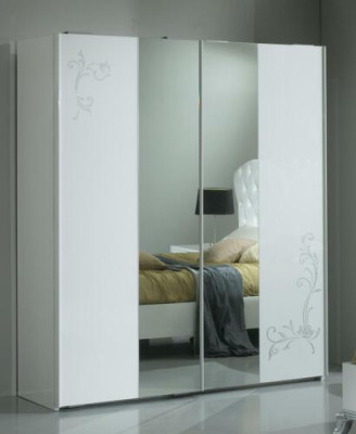 Bedroom Italian Furniture Set Luxury Modern Style 6-Piece Beds Wardrobe Baroque
