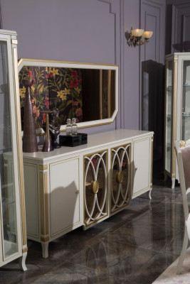 Sideboard Luxury Wood Sideboard Cabinets Living room Glass cabinet new