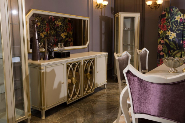 Sideboard Luxury Wood Sideboard Cabinets Living room Glass cabinet new