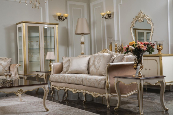 Luxury set Coffee table tv Wardrobe Sofa Couch Upholstery Set Suite 3pcs. new