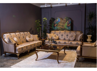 Complete Set Sofa set 3+3+1 Seat Coffee table Designer Couches Sofa 4-piece