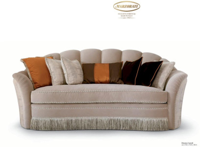 Two-seater Sofa 2 Seater Sofas Luxury Living room Fabric Gray Polyester