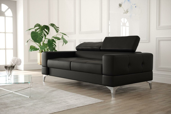 Two-seater Leather Sofa Couch Wood Couch Upholstery Sofa 2 Seater Textile Couches new