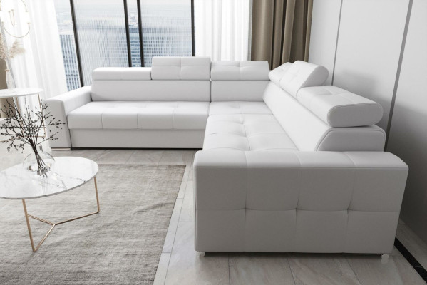 Living room Textile Leather Luxury L-shape Modern Corner sofa Couch Upholstery Sofas new