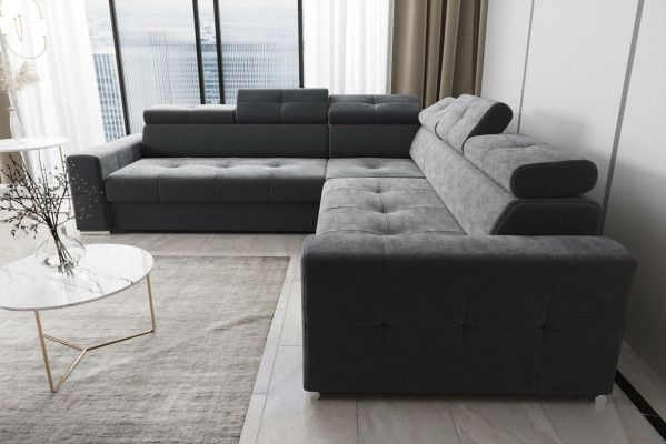 Living room Textile Leather Luxury L-shape Modern Corner sofa Couch Upholstery Sofas new