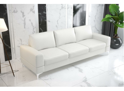 Living room Design Textile 3 Seater White Elegant Modern Sofa Couch Upholstery new