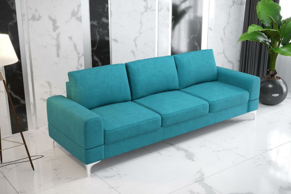 Living room Design Textile 3 Seater White Elegant Modern Sofa Couch Upholstery new