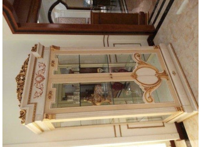Display case Glass Wardrobe Living room Shop window decoration 2-door showcases Baroque