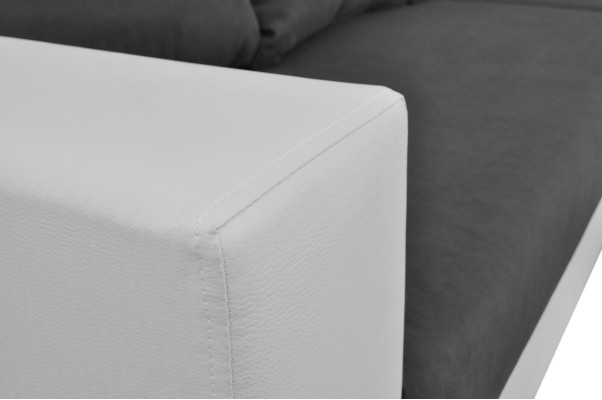 Living landscape Corner sofa L-shape Sofa Design Couch Textile Leather Footstool
