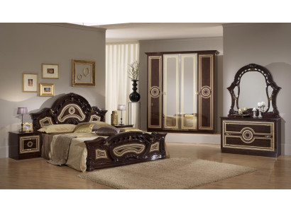 Design Bedroom 6 pcs. Bedroom Complete Set Bed Bedside table Chest of drawers new