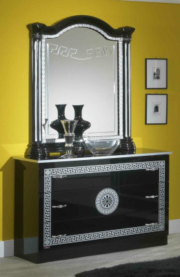 Bedroom Complete Set Royal Style Modern Bed Bedside table 6 pcs. new