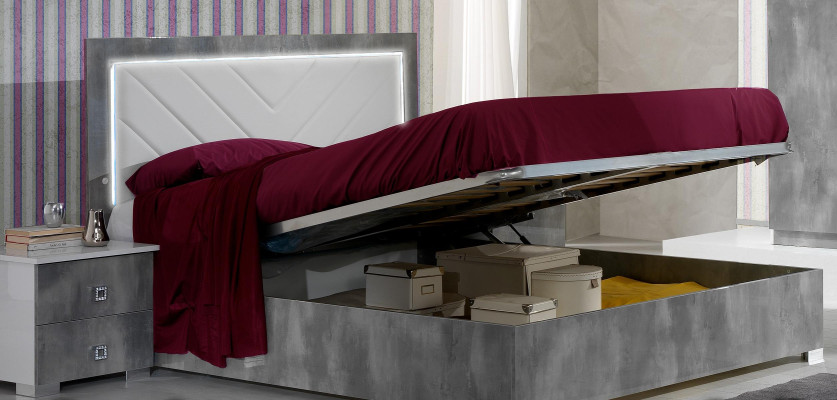 Bedroom Italian Furniture Set Luxury 6 Pieces Bed Beds Wardrobe Chest of drawers new