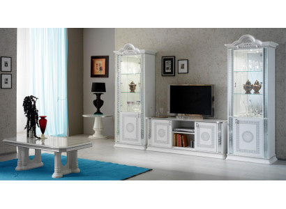 Living room set Wall unit Display case Chest of drawers Table TV cabinet Vitrinen Complete 3-piece set new