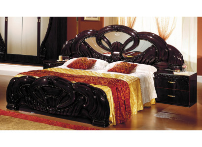 Royal Design Bed 2x Bedside tables Bedroom Suite 3pcs. Set Wood new