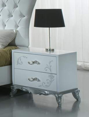 Classic s Bed Double bed Bed 2x Bedside tables Wood Design Beds new 3 pcs. set