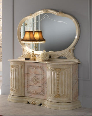 Mirror Chest of drawers Wardrobe Chests of drawers Sideboard Bedroom Set Wood Modern Style new