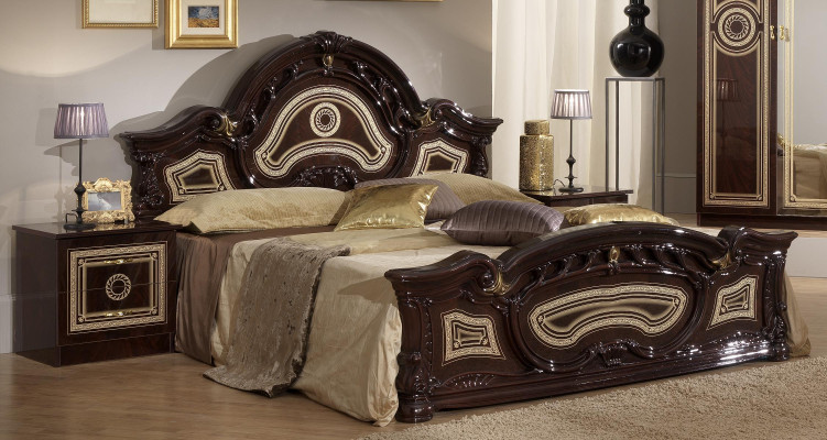 Bed Double Hotel Antik Beds 2x Bedside table Bedroom Furniture 3tlg Beds new