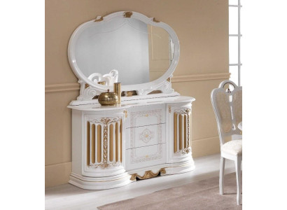 Classic Chest of drawers Sideboard with Mirror xxl Wardrobe Sideboard Italian Furniture