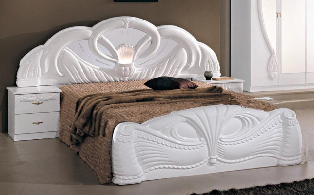 Classic s Bed Baroque Style Double Wood Hotel Beds Bedroom 180x200cm new
