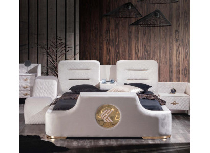 Double bed Beds Modern Luxury Stool Multifunction Bed Design Velvet